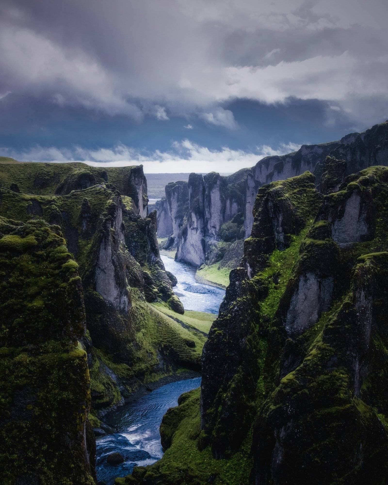Canyon river — upstream clarity